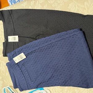 Black and Blue Textured Pants SIZE 16